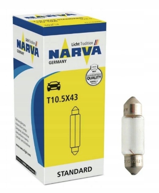 Żarówka Rurka Narva 17175 12V C5W 5W SV8.5 41MM