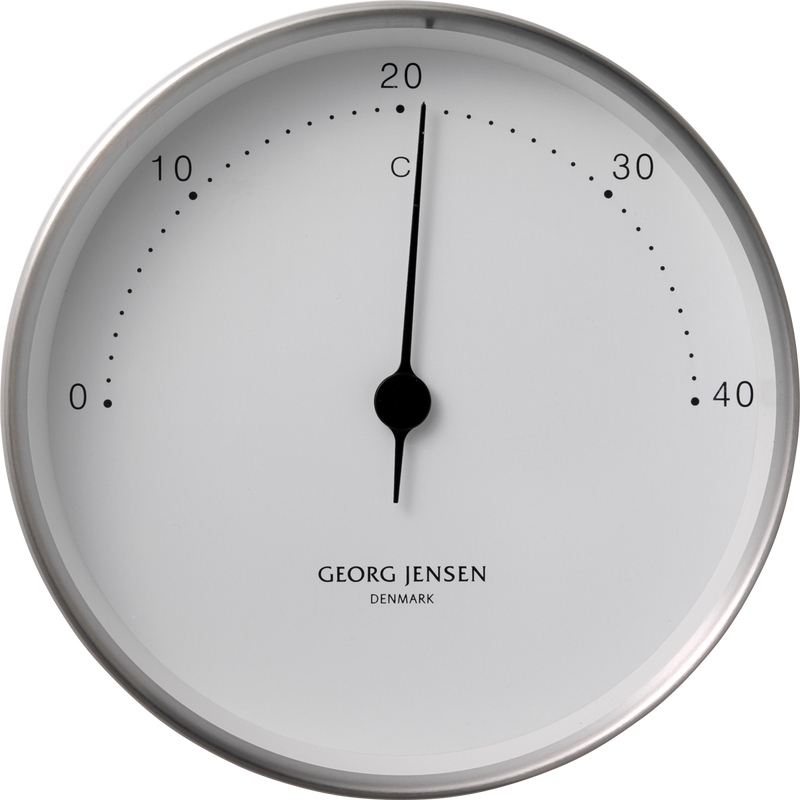 Georg Jensen Koppel Vnútorný teplomer 10 cm, strieborný