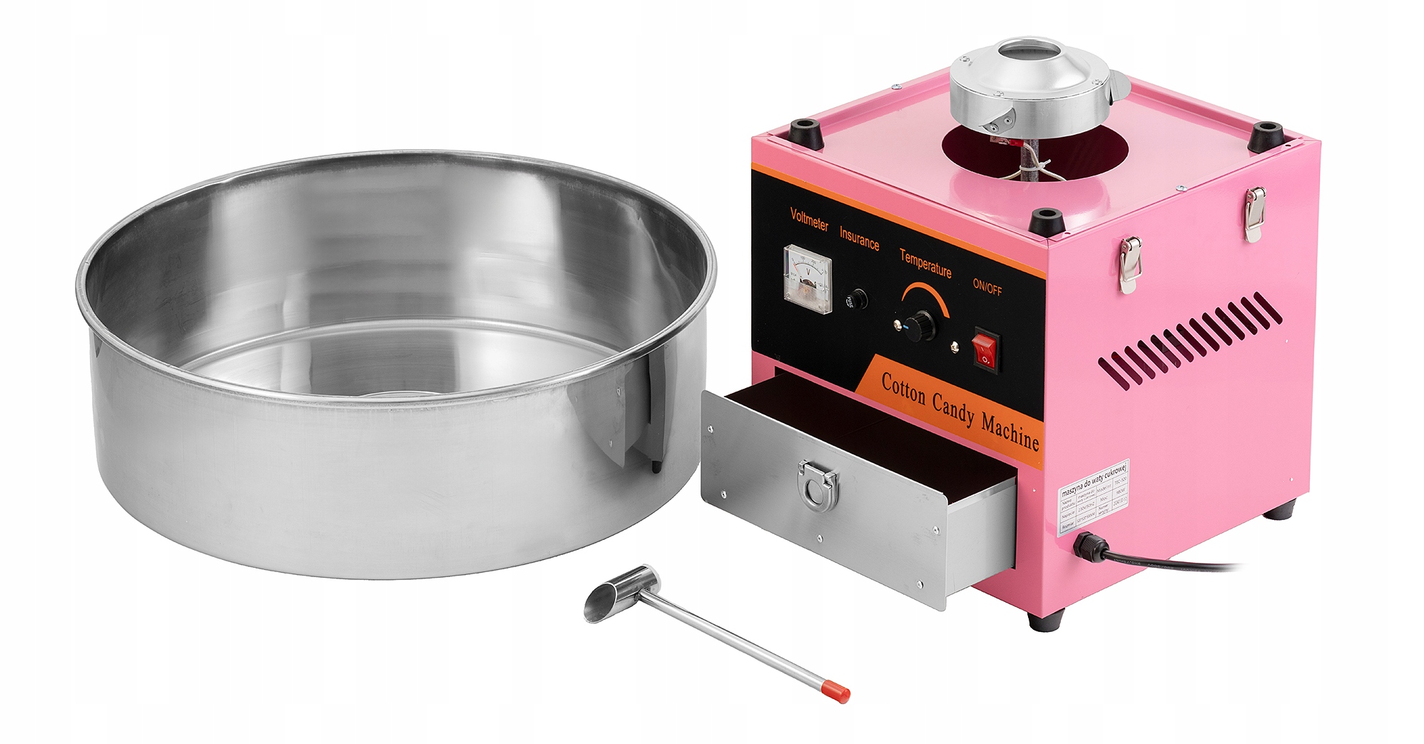 MASZYNA MASZYNKA DO WATY CUKROWEJ PROFESJONALNA ELEKTRYCZNA 980W Model X41