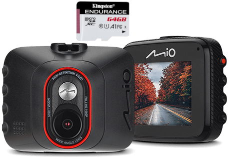 

Rejestrator trasy kamera Mio MiVue C312 Fhd +64GB