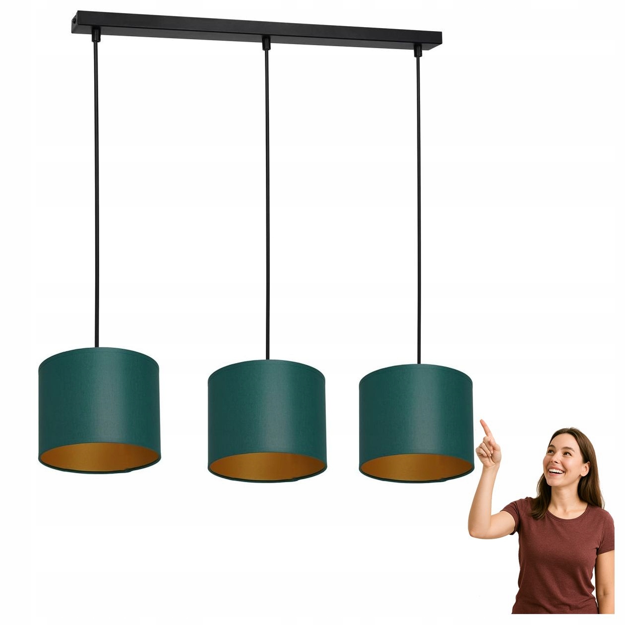 Trojitá závěsná lampa na liště Arden 3550 Luminex