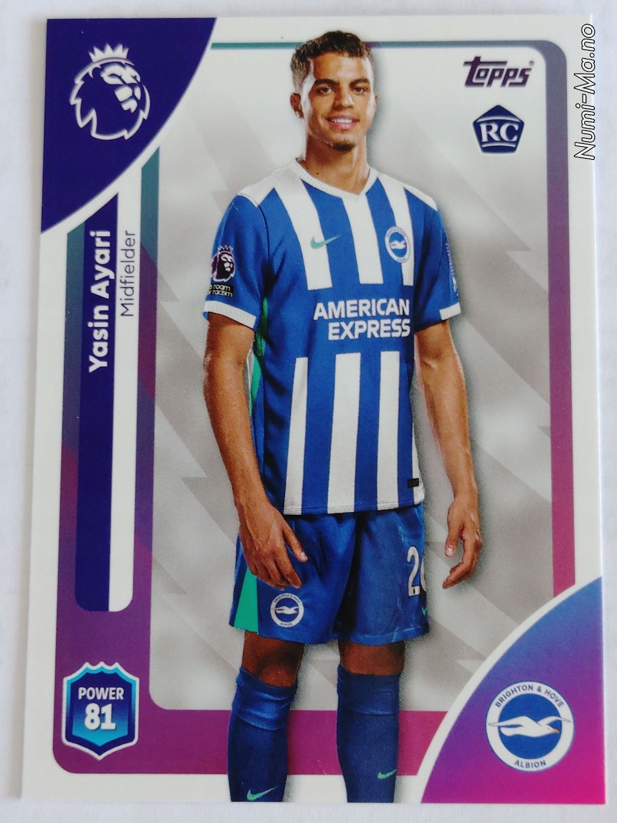 Topps Premier League 2025-2026 NR.082- Brighton&h.albion Ayari- 7115