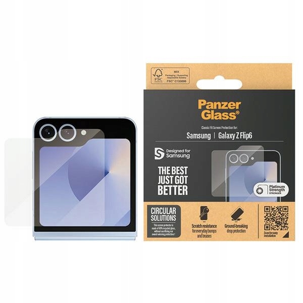 Sklo PanzerGlass Classic Fit Pro Samsung Z Flip6 F741 Ochrana Displeje 73