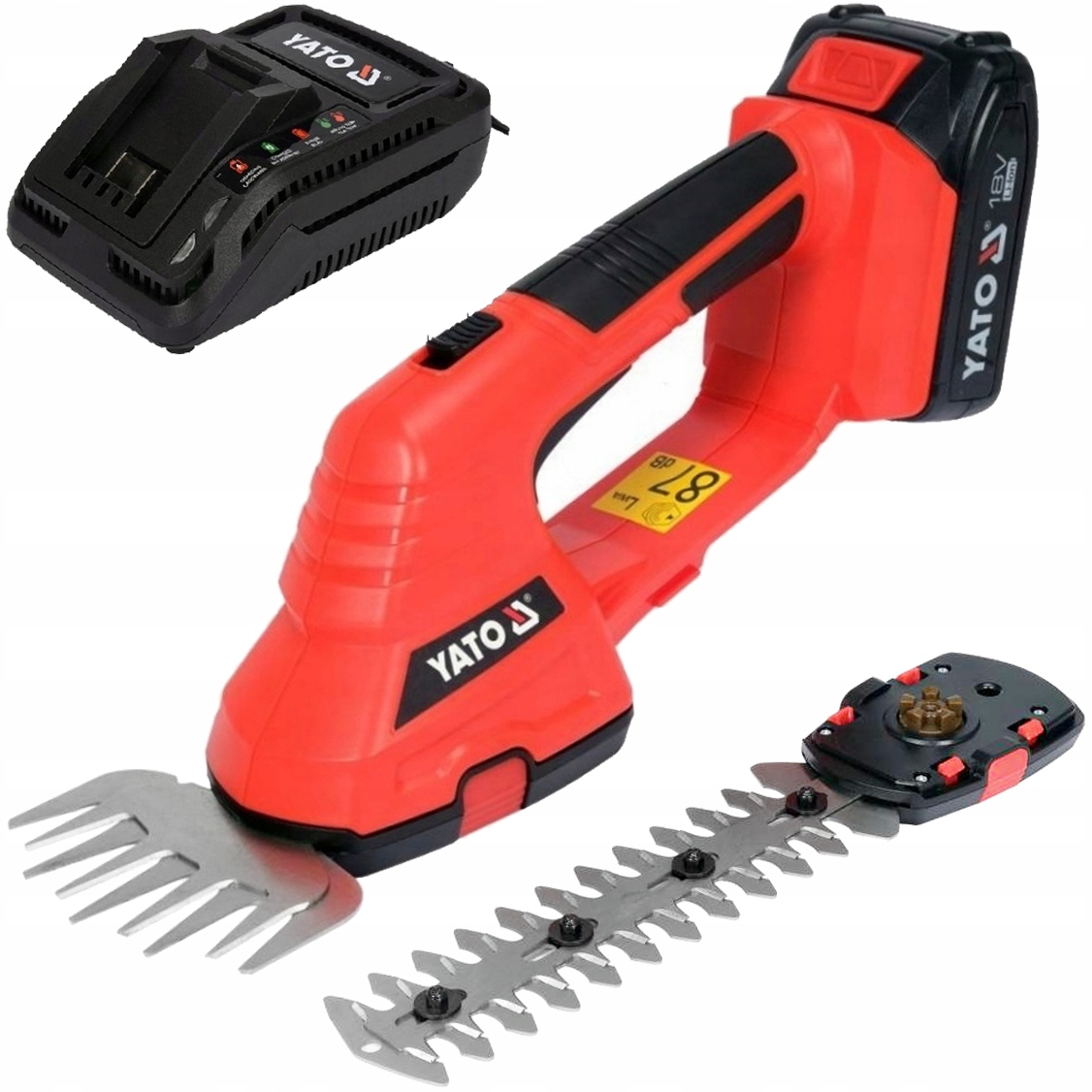Nożyce Elektryczne Akumulatorowe Do Trawy Krzewów Żywopłotu Yato 18V