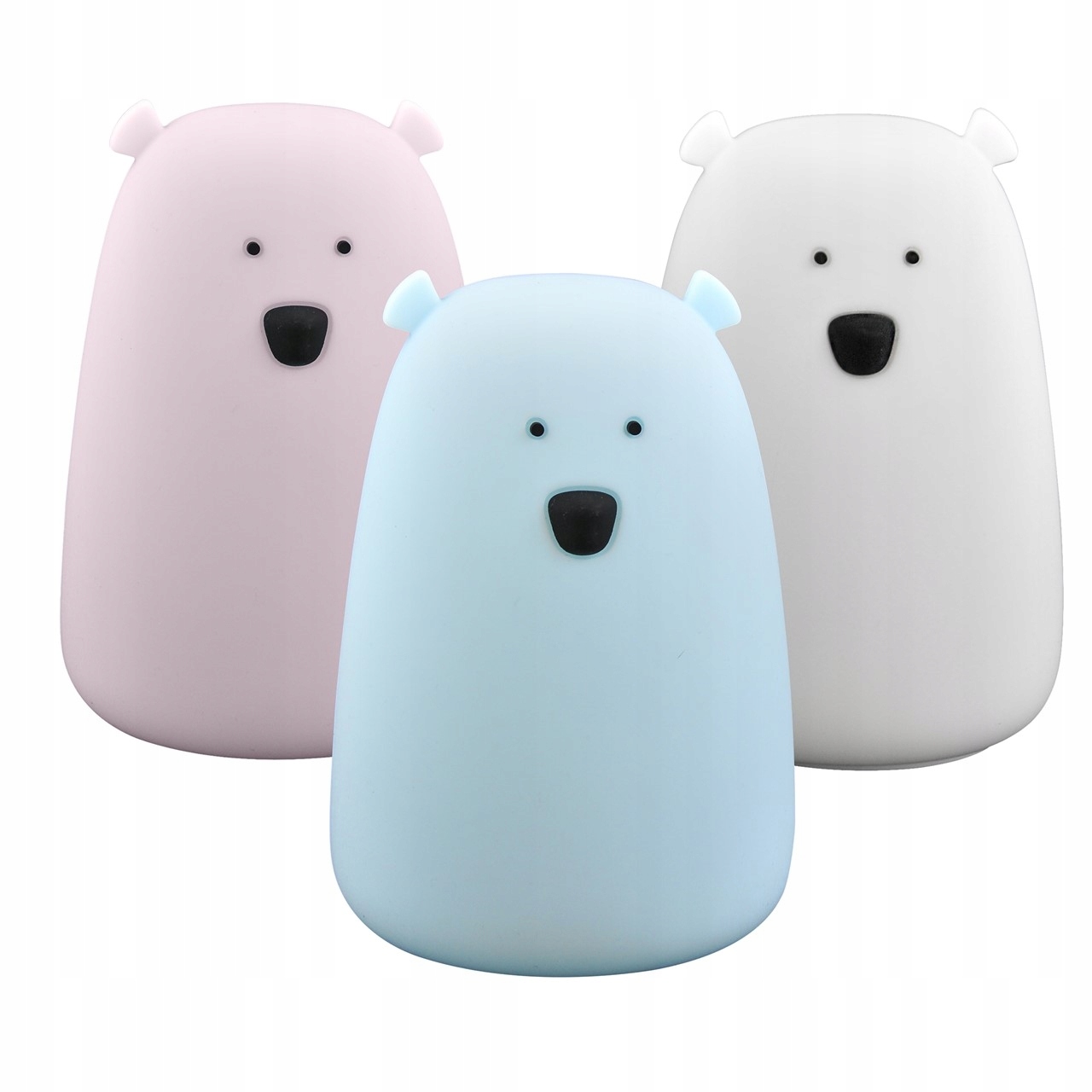 Lampka nocna dziecięca Led RGB Miś akumulator USB Kod producenta 312952