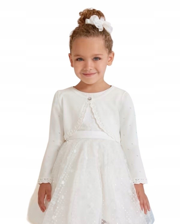 Bolerko 5351 Abel&Lula białe trykotowe r. 152