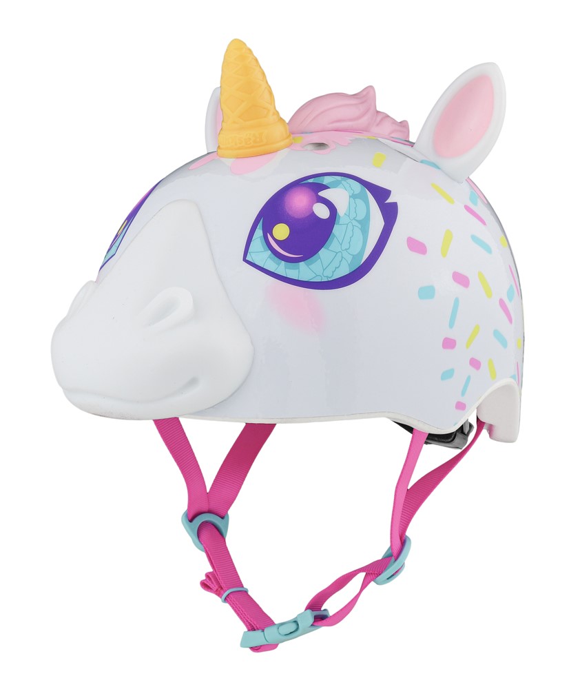 Kask Rowerowy Dziecięcy Raskullz Unicone white (50-54 cm)