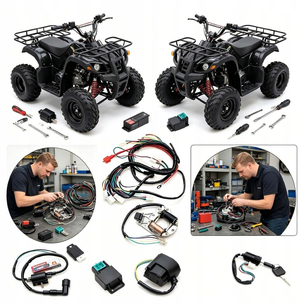 Elektrická Instalace Quad Atv 110 125 CC Kompletní