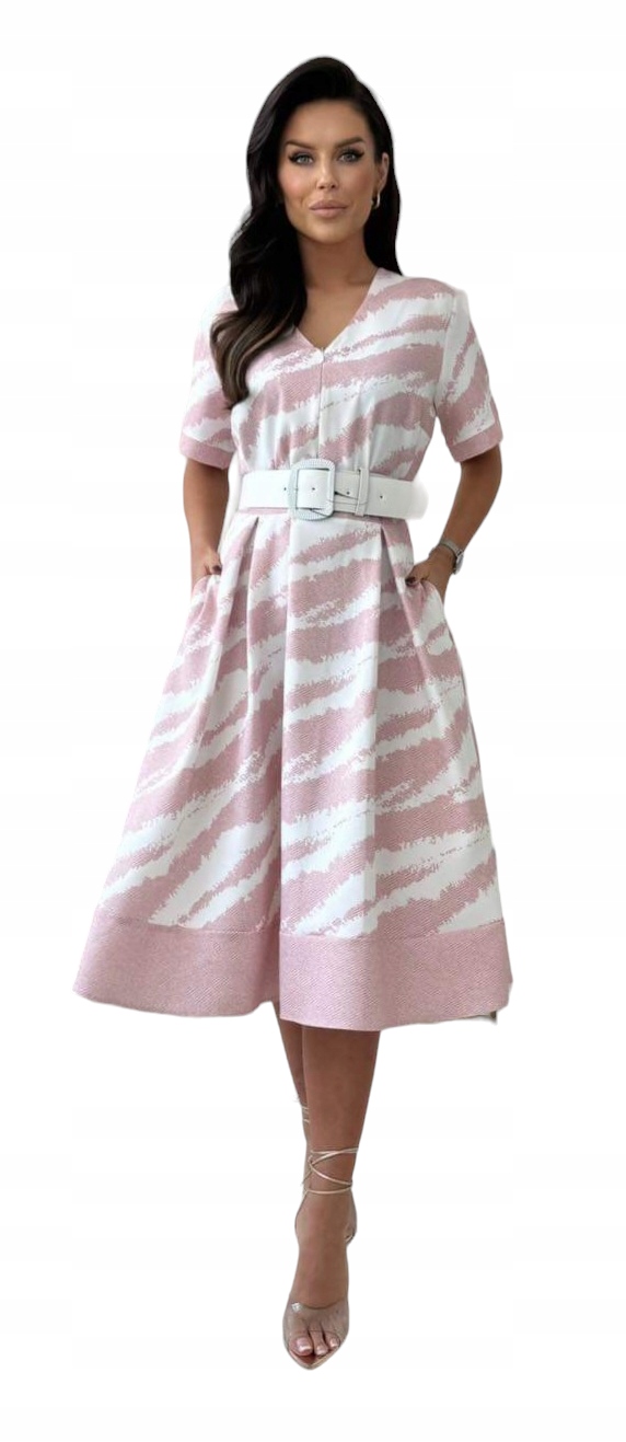 Šaty MIDI rozšířená velikost 48