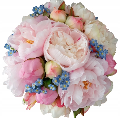 Flower Box pivonky peonie ružové krémové púčiky nezabudnuteľné aranžmán