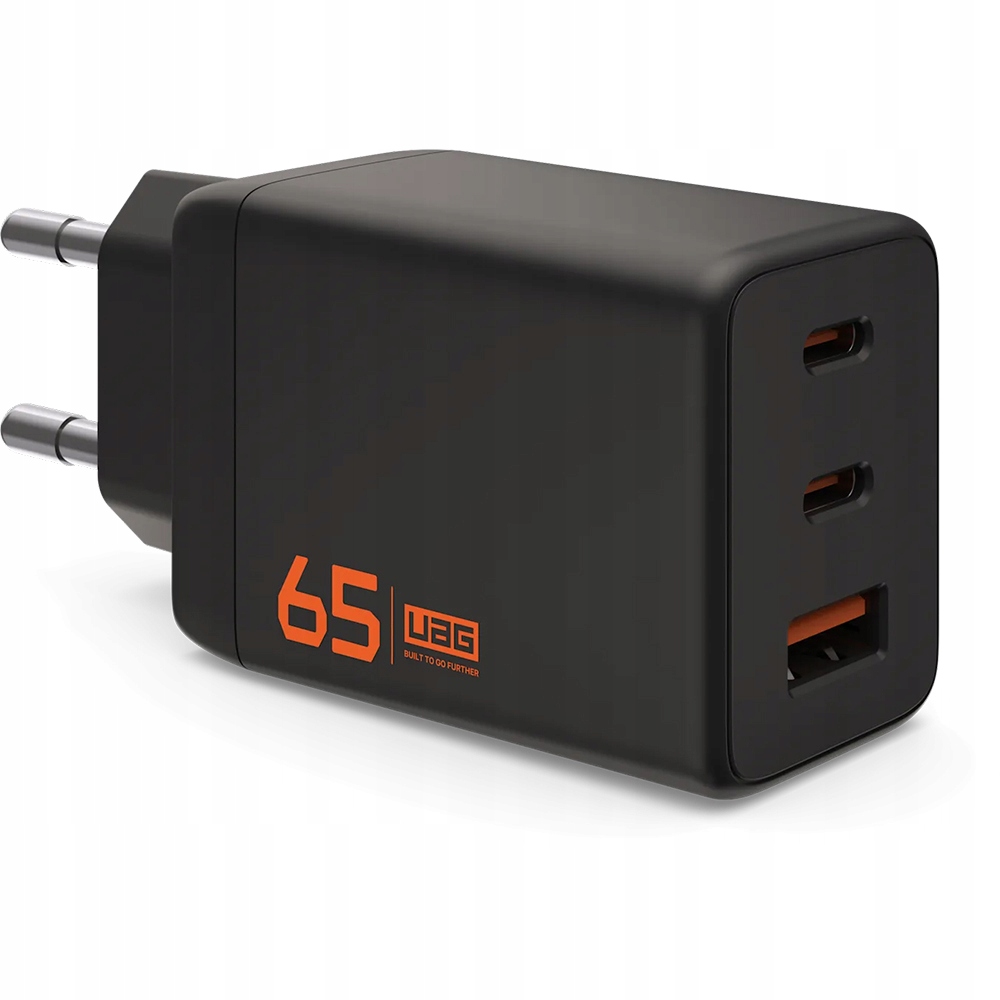 Ładowarka sieciowa 65W 2x Usb-c, Usb-a z GaN i Pd Uag kompaktowa mała mocna