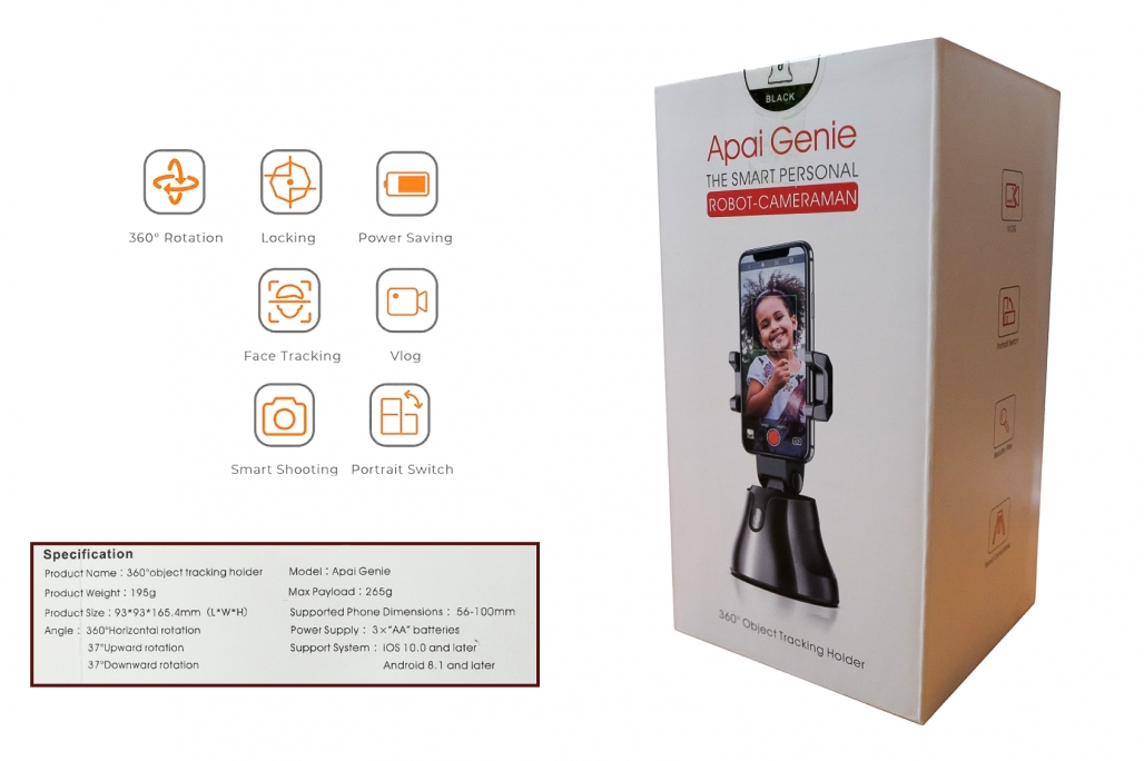 Automatyczne śledzenie obiektu Holder Camera 360 Producent części KITT Tuning