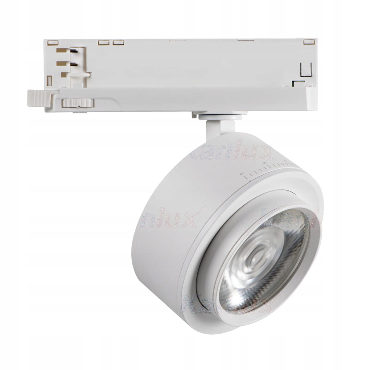 Led kolejnicový reflektor nastavitelný, bílý, kulatý, neutrální světlo 18W Kanlux