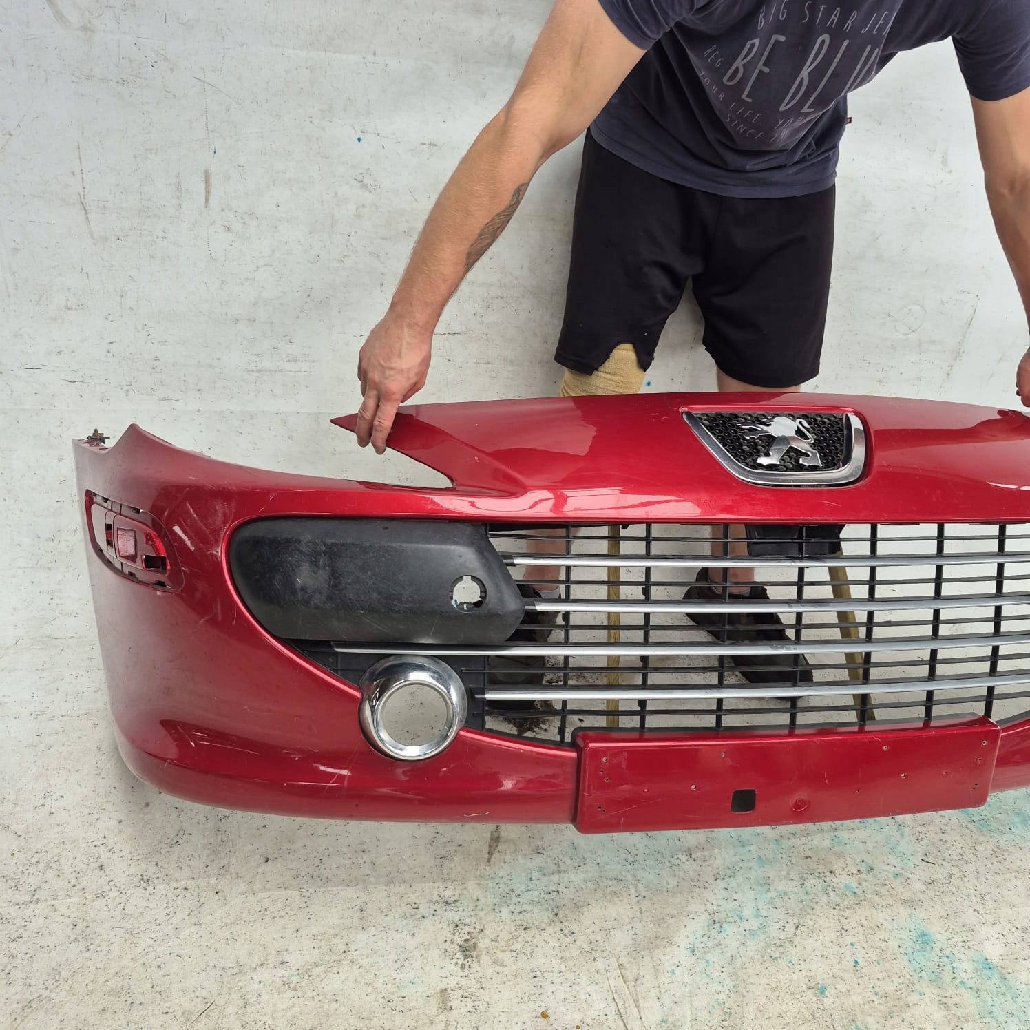 PEUGEOT 307 LIFT 05-08 bumper front front 9653242477