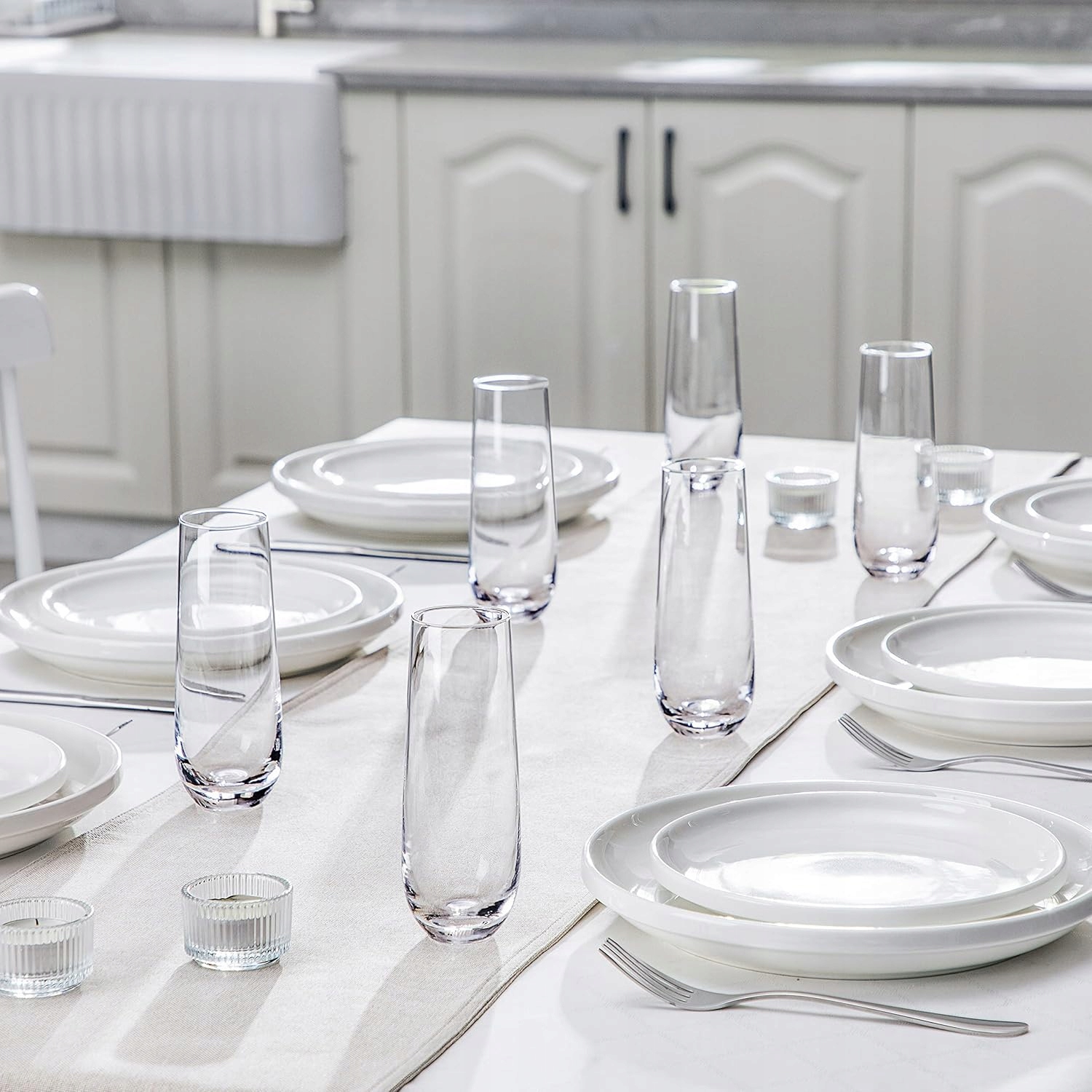 ZESTAW KIELISZKÓW SZKLANEK do szampana koktajli wina 300ml Amisglass 6szt Kod producenta 300