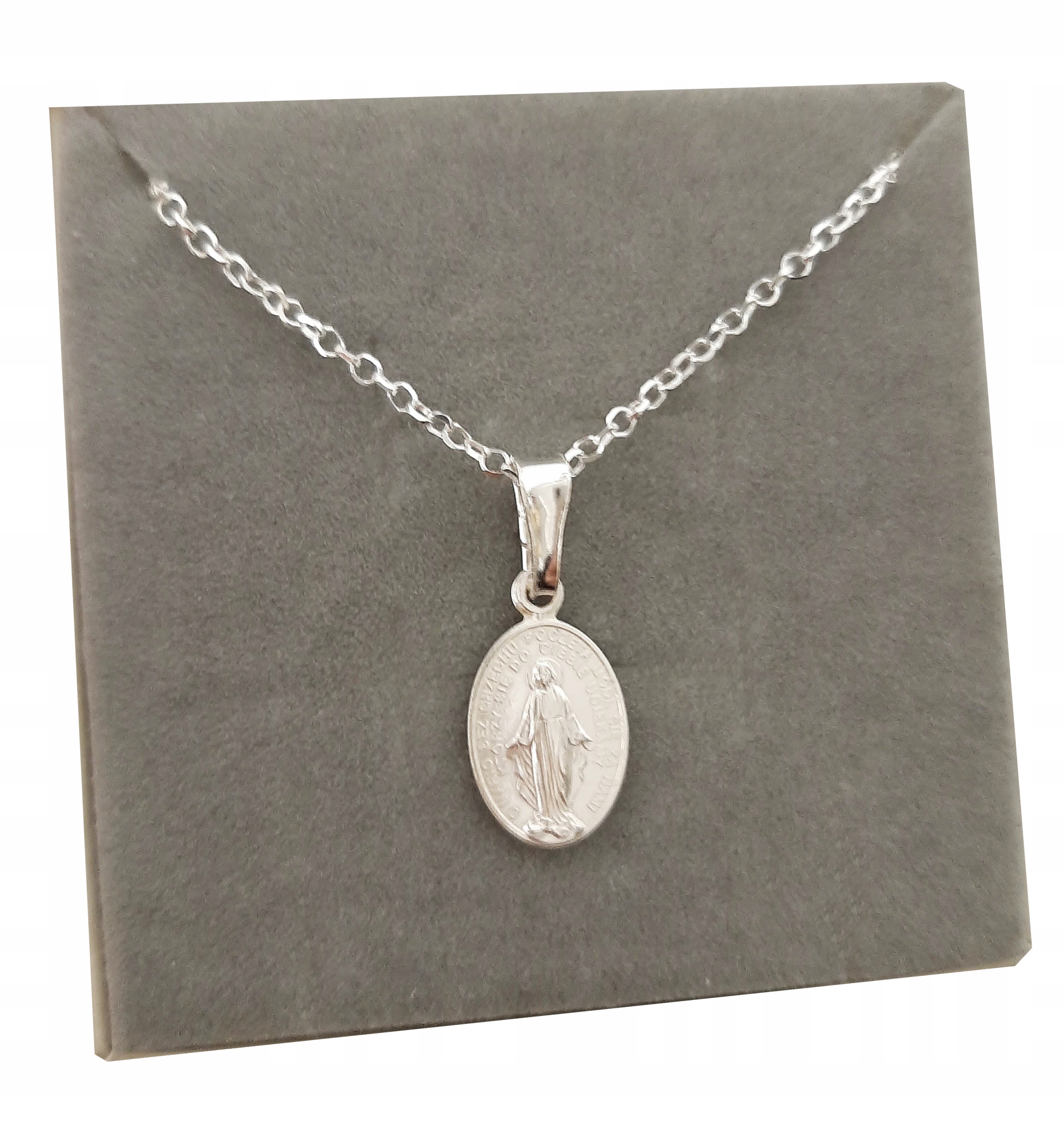 Set Stříbrný medailonek a Řetízek k prvnímu svatému přijímání 45 cm
