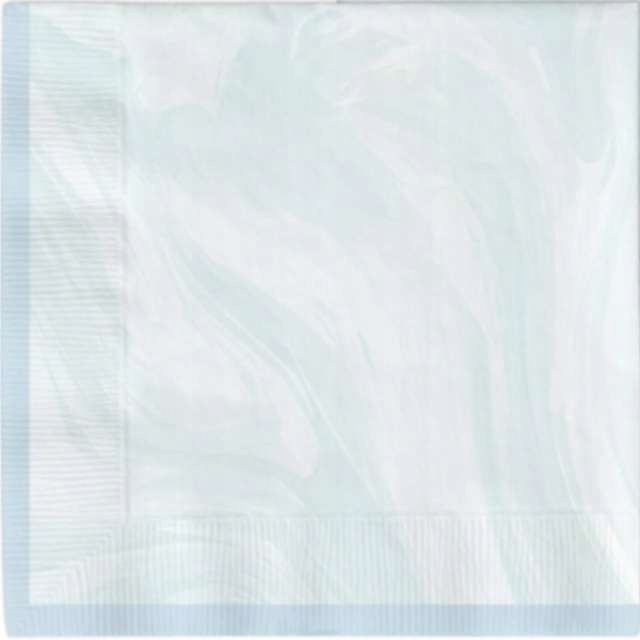 SERWETKI niebieskie MARMUROWE impreza JEDNORAZOWE