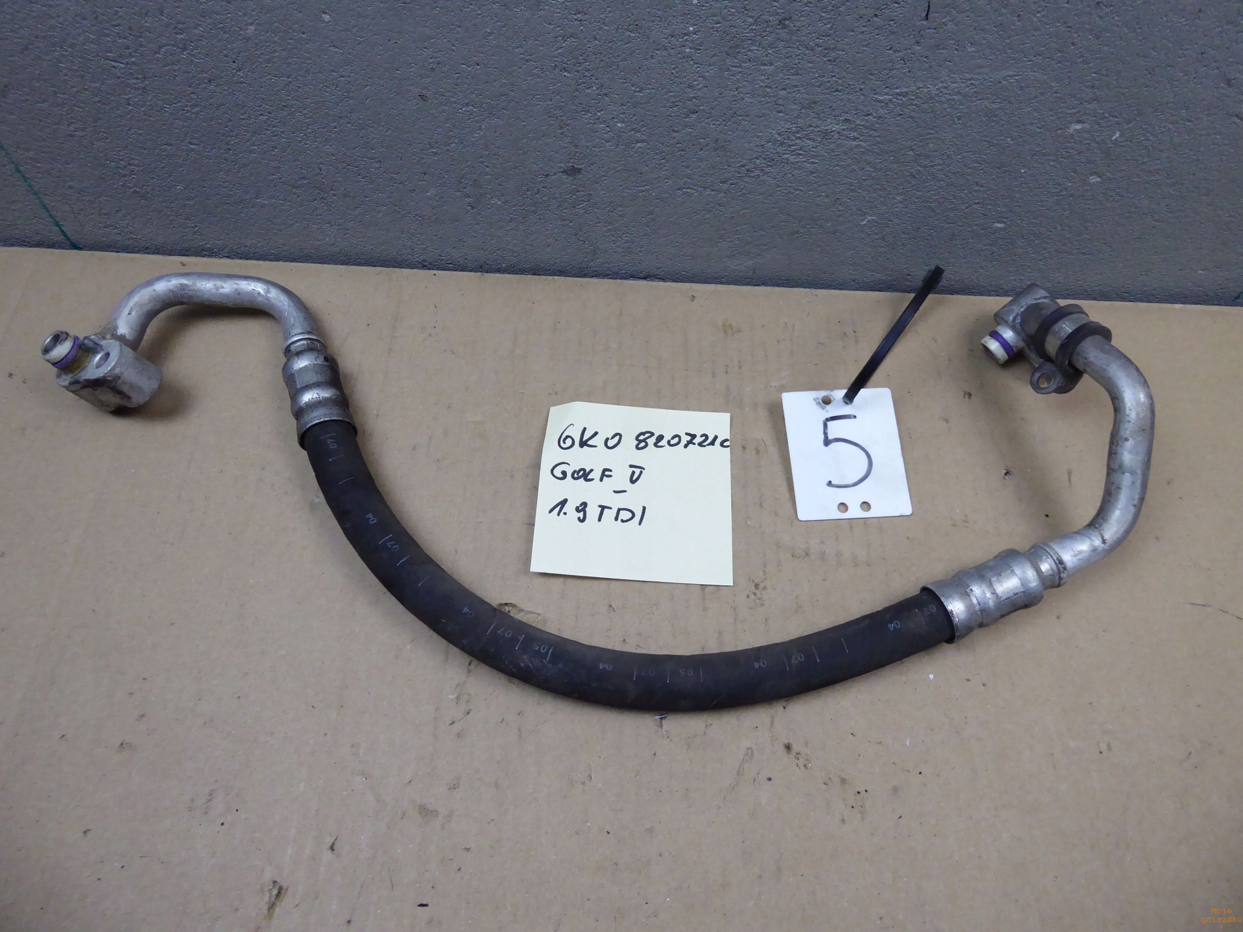 Трубы шланг klimy кабель переменного тока VW GOLF V 6K0820721C