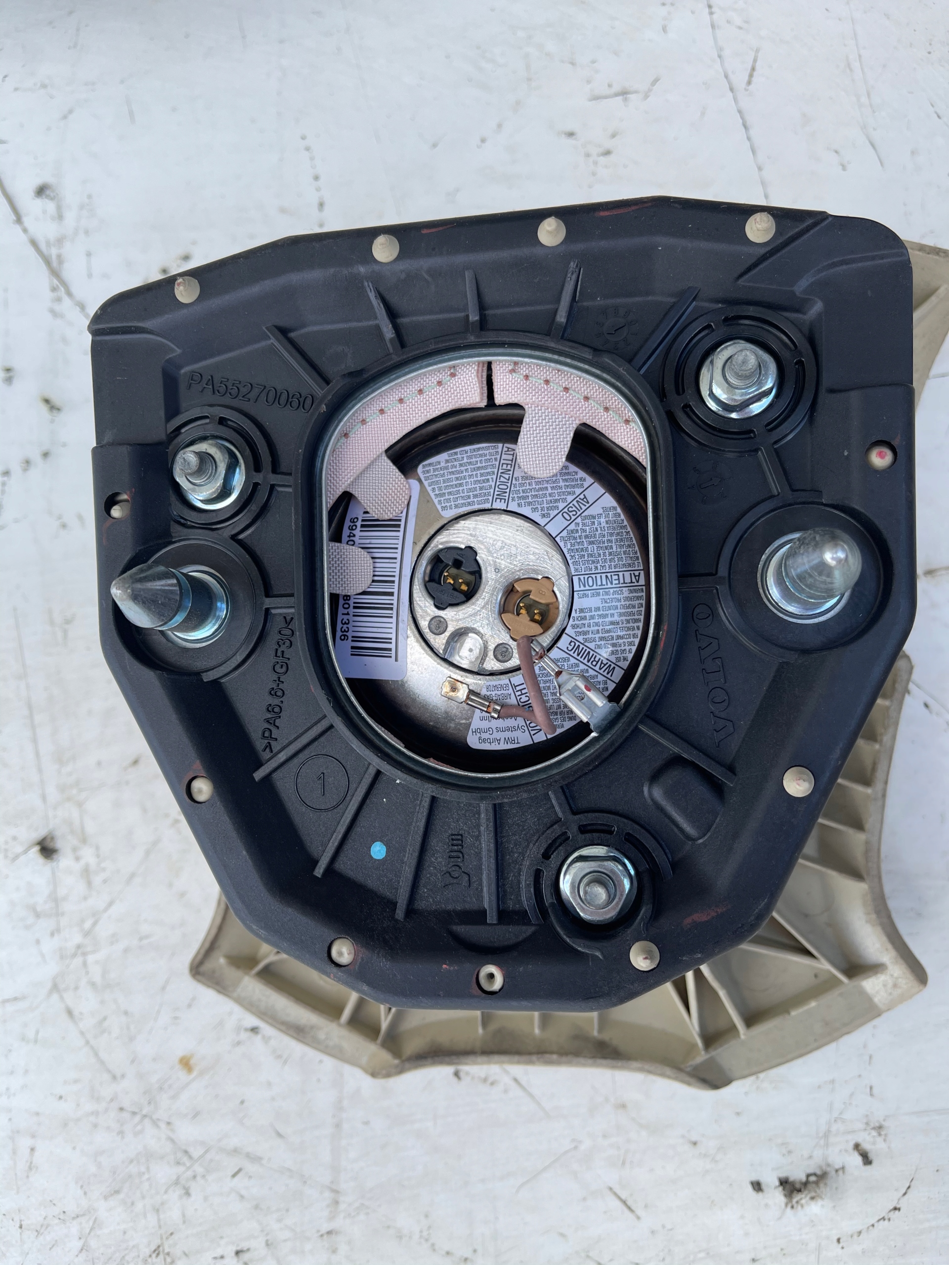 dashboard console airbag adjusters VOLVO V70 XC70
