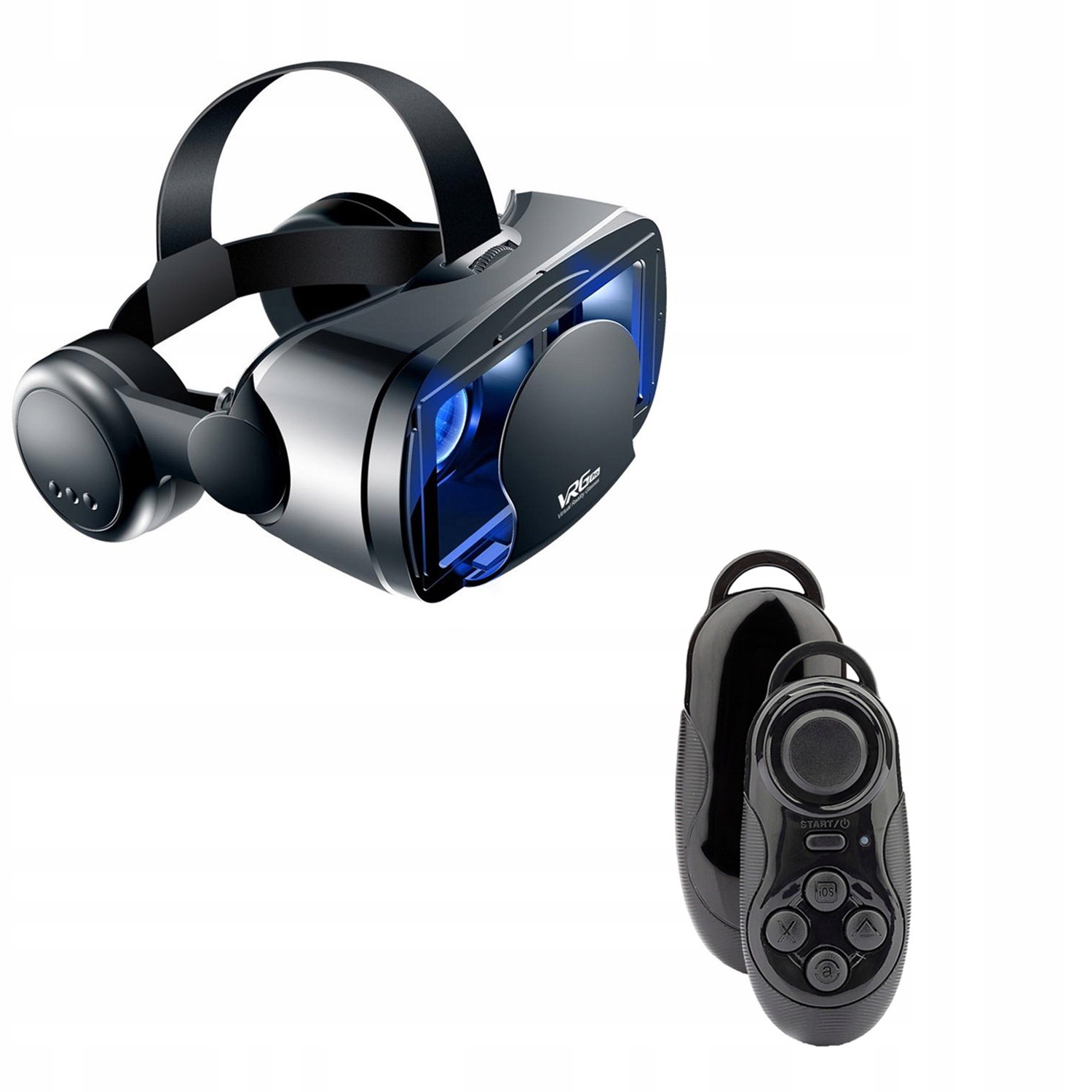 

Okulary gogle 3D Vr Vrg Pro Plus +Słuchawki+ Pilot