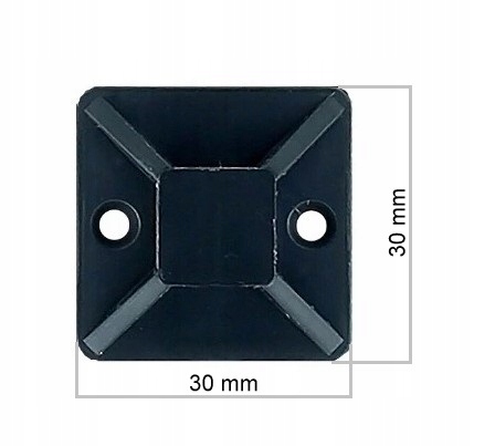 100x UCHWYT SAMOPRZYLEPNY DO KABLI OPASKI 30x30 Kind cable tie