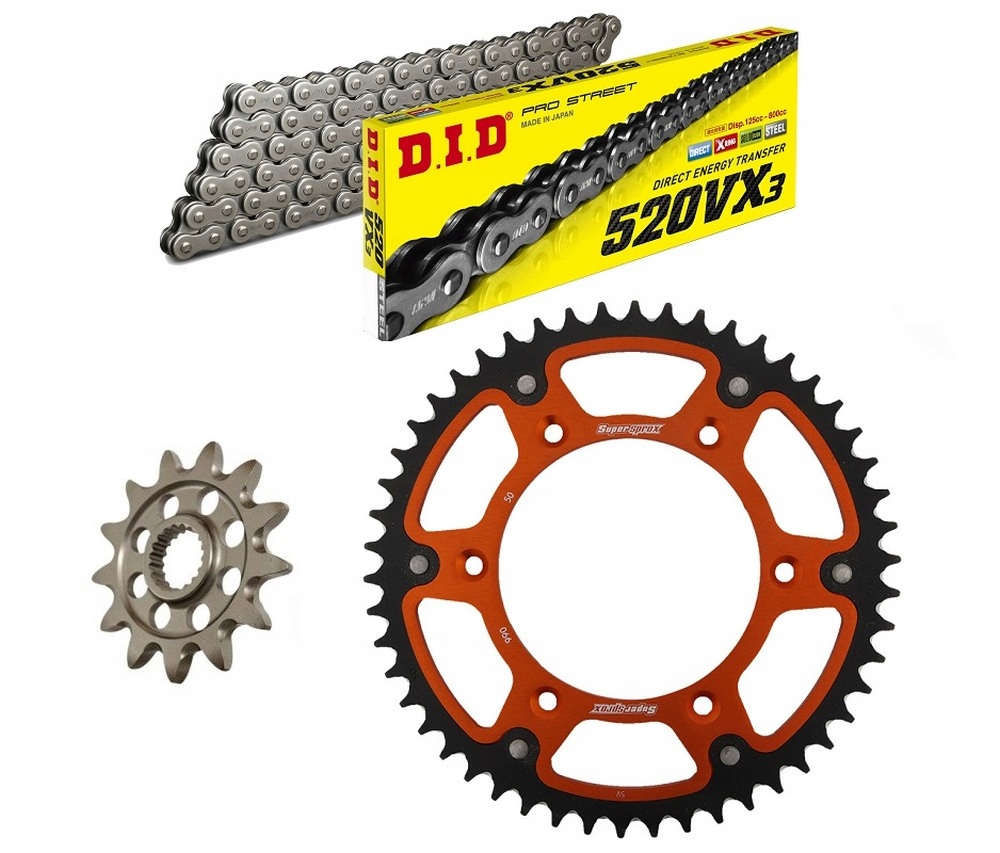 

Ktm Sxf Exc 350 525 530 13/52 zestaw napęd-owy Org