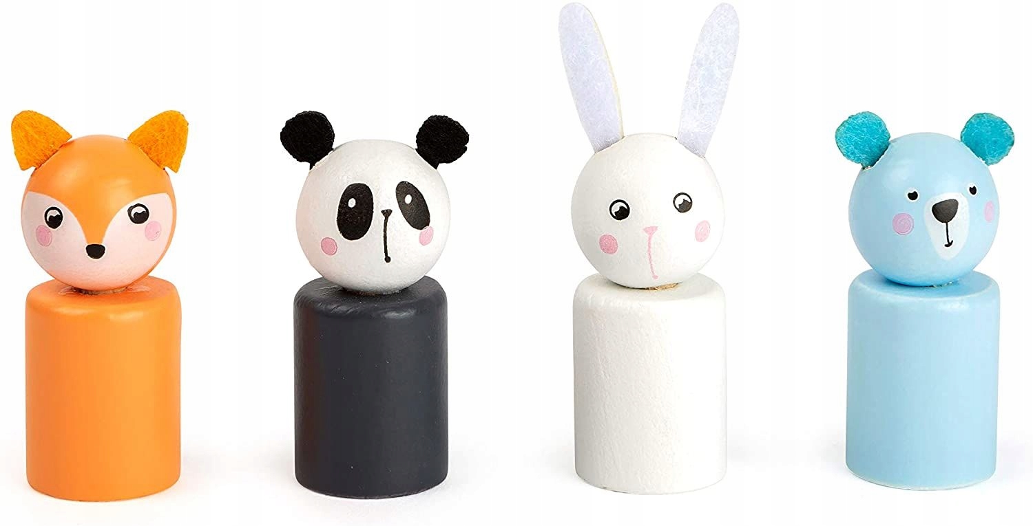 DREWNIANA GRA PLANSZOWA CHIŃCZYK ZWIERZĄTKA PASTEL Kod producenta 11462