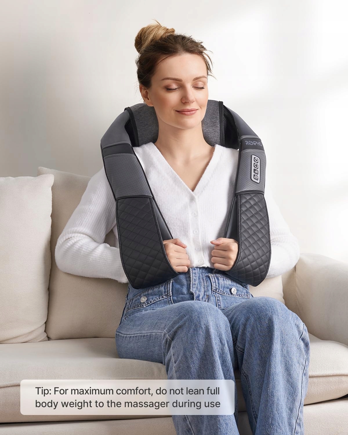 RENPHO Masażer Shiatsu Do Szyi I Ramion Z Funkcją Podgrzewania — miniatura 6