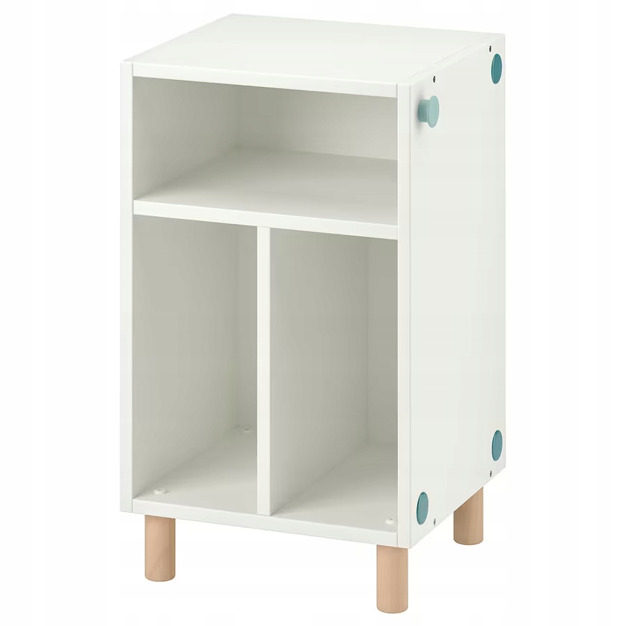 Ikea Smussla Noční stolek, regál, bílý