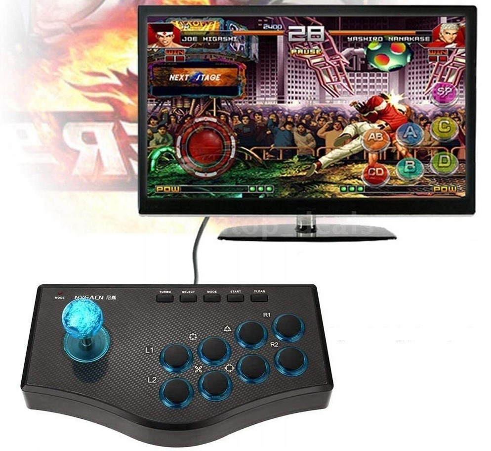 KONTROLER JOYSTICK ARCADE STICK WIRED PC XBOX PS3 PLAYSTATION DO GIER USB Kompatybilne platformy PC PlayStation 3 Android