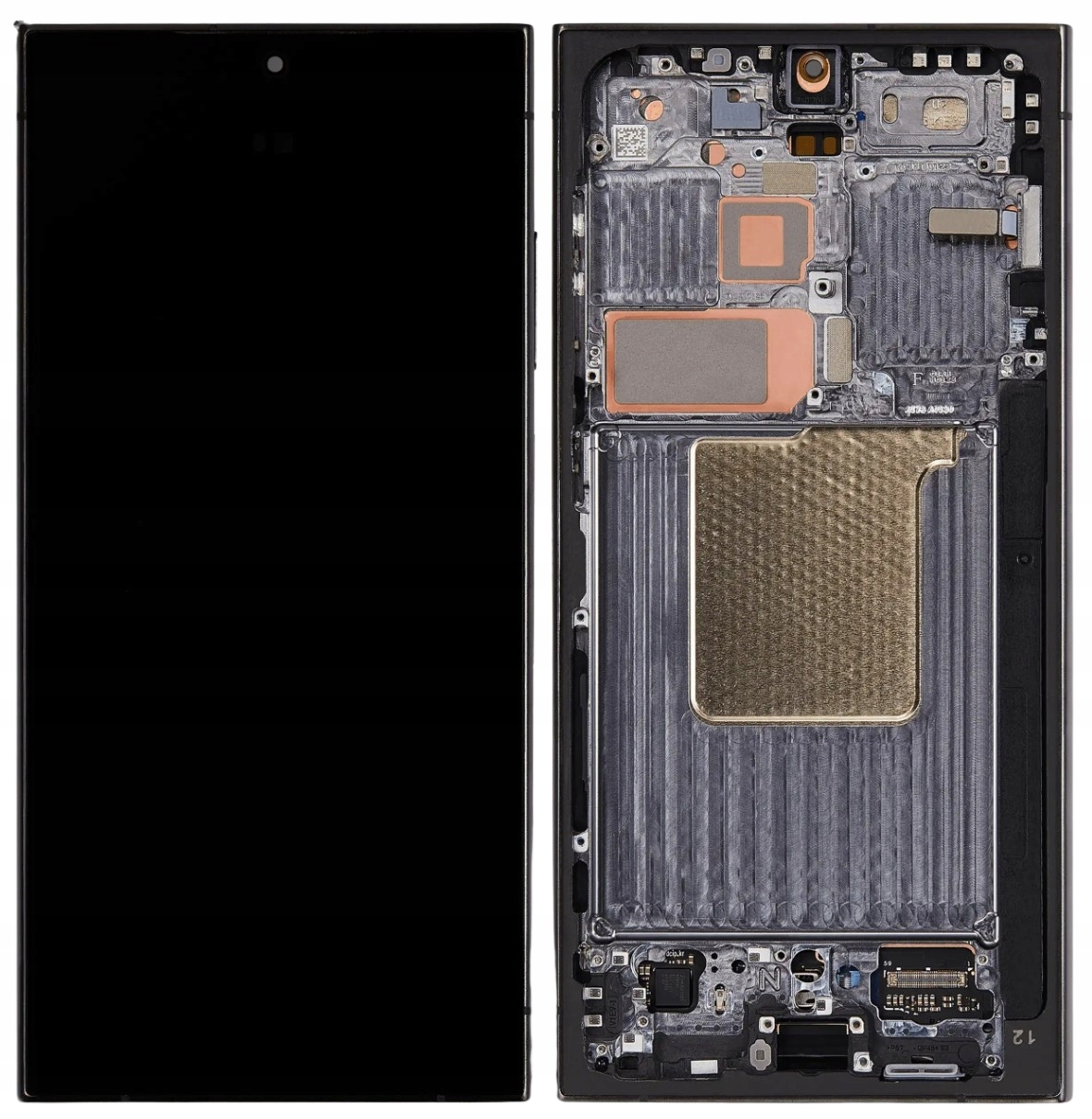 Hq LCD Oled displej s rámčekom pre Samsung Galaxy S24 Ultra, čierny