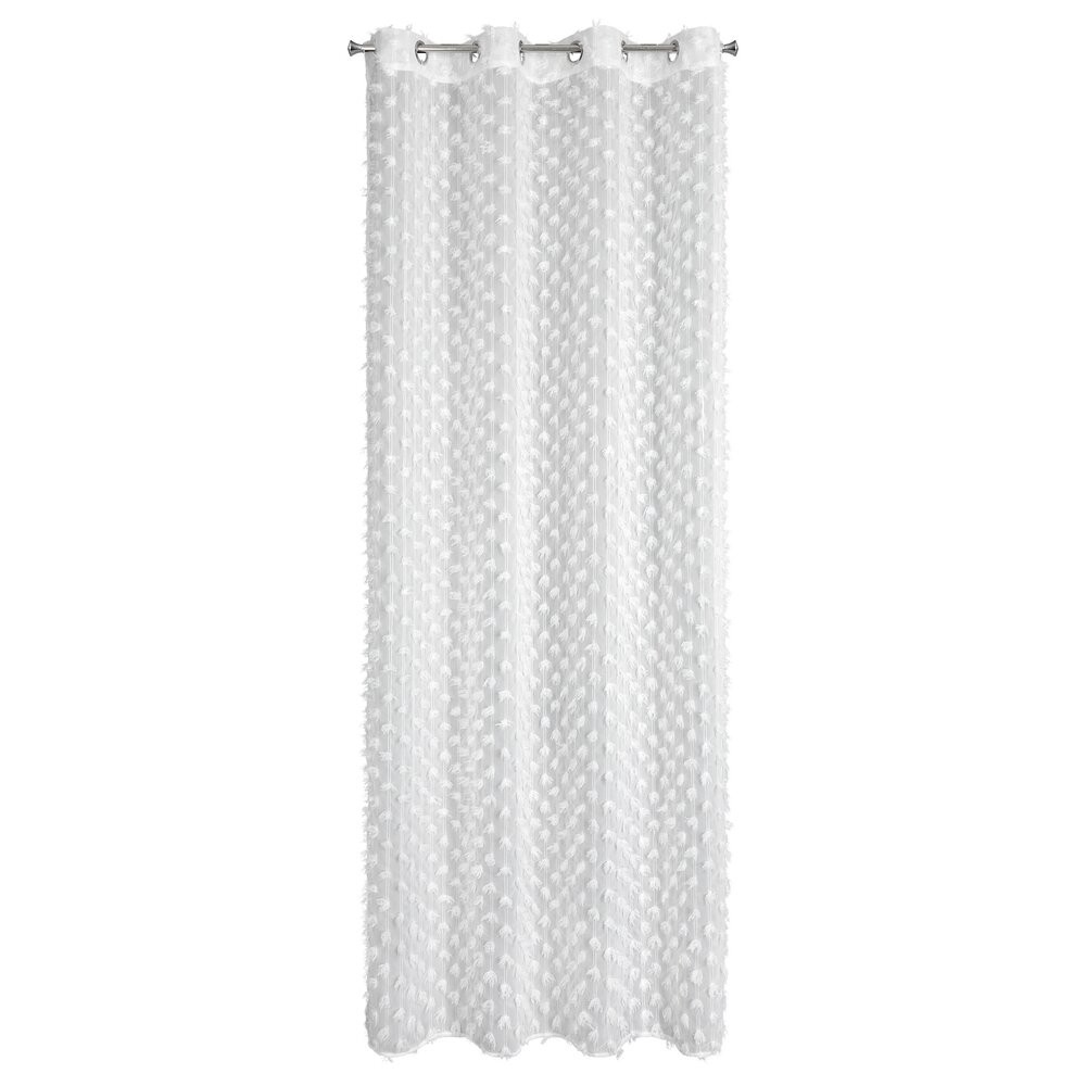 Elegantní hotový závěs Aurelia Eva Minge 135x250 bílá bambule glamour