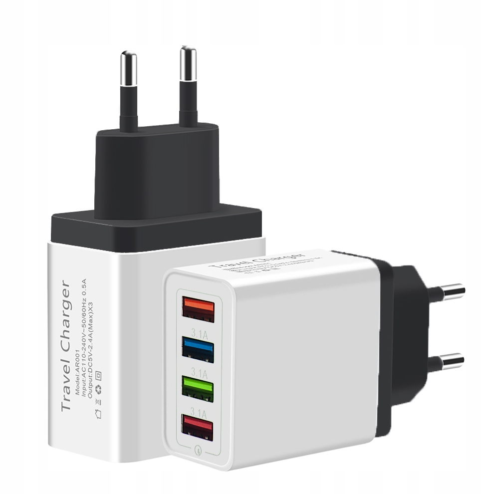 

Ładowarka Sieciowa 4x Usb Quick Charge 3.0A
