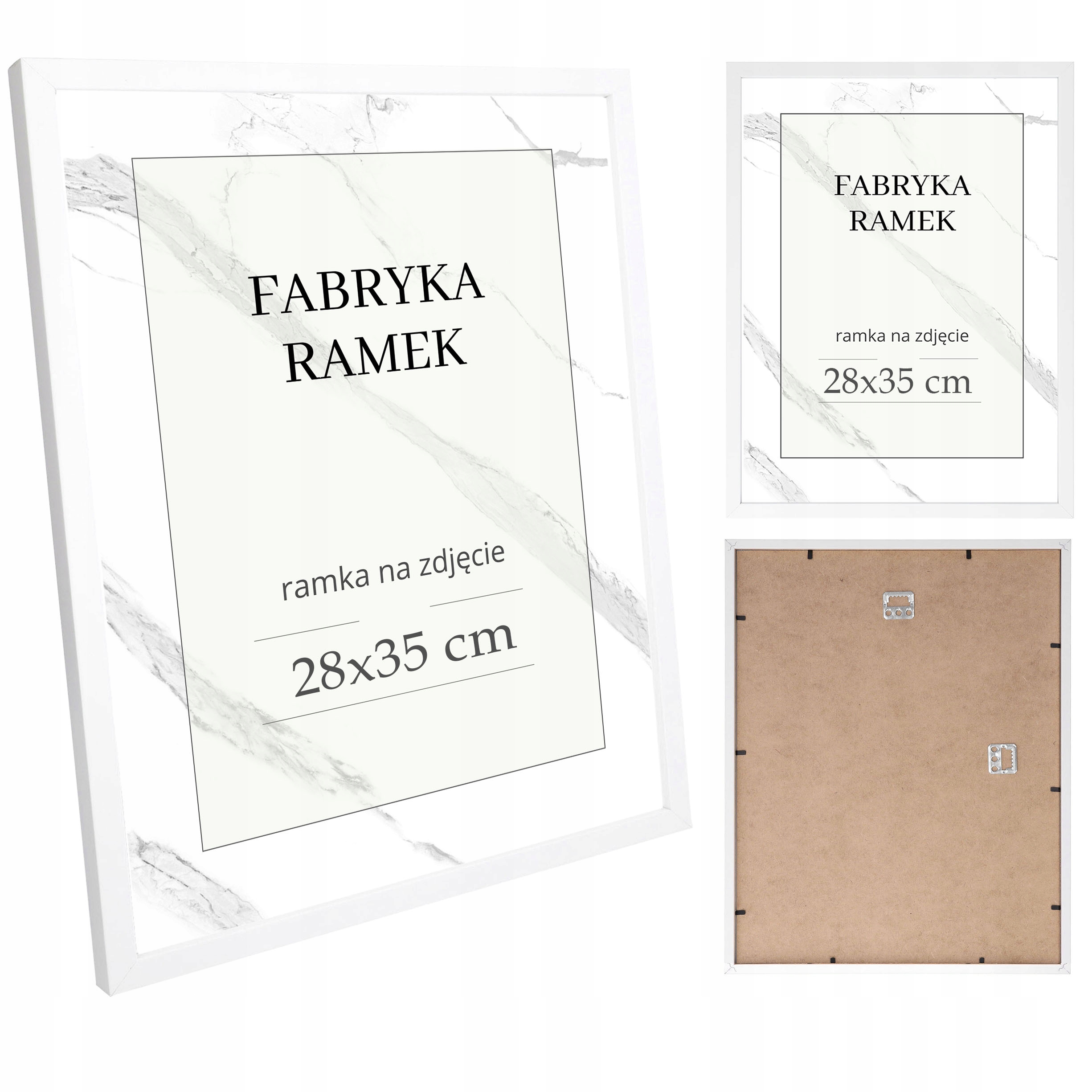 

Ramka na zdjęcia 28x35 ramki na ścianę rama biała