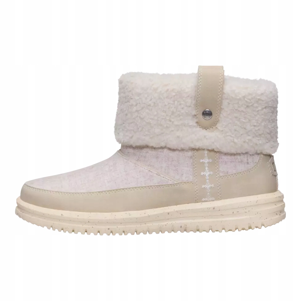 HeyDude Dámské Lehké Pohodlné Teplé Boty Kotníkové Boty Camden Cuff Woll Cozzy 37