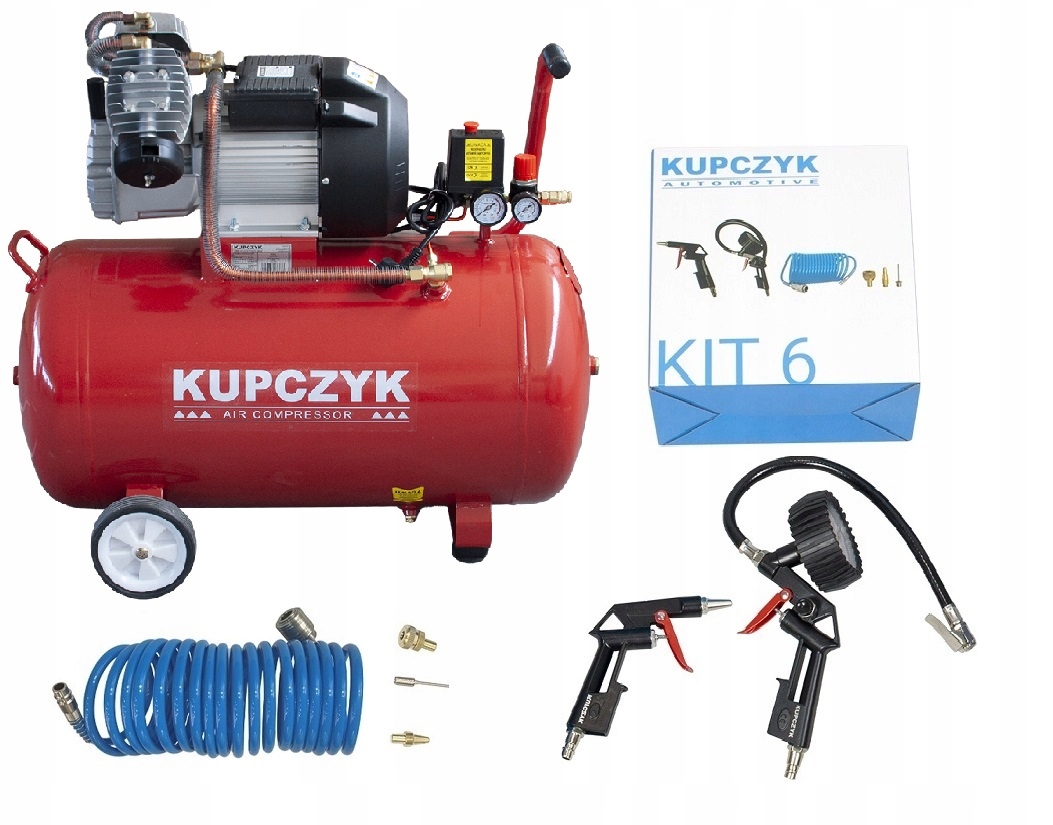 Kompresor Sprężarka Kupczyk ZVAT 100 Zestaw KIT-6