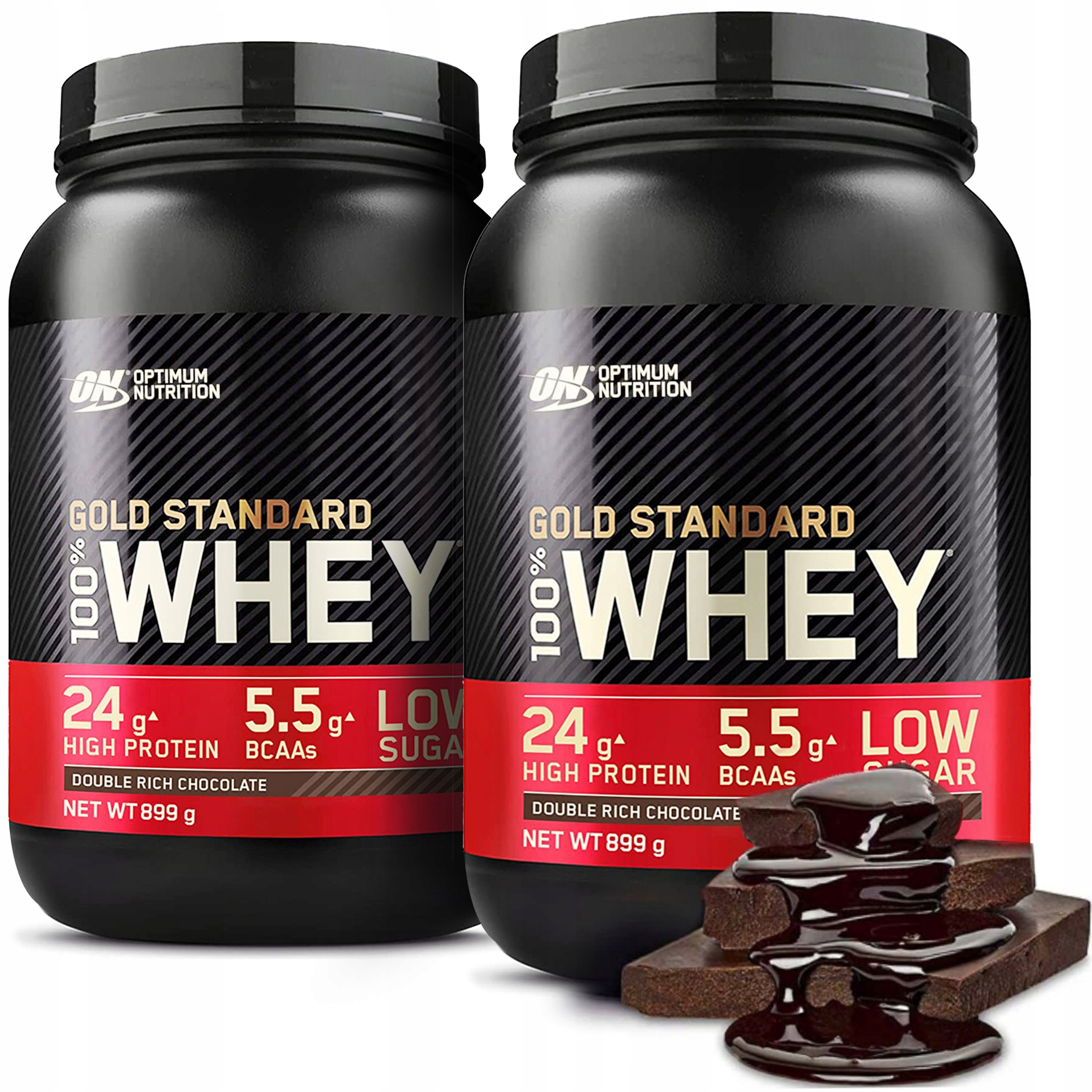 Optimum Whey Gold Standard Bílkovina Wpi On 2x 908g Dvojitá Čokoláda