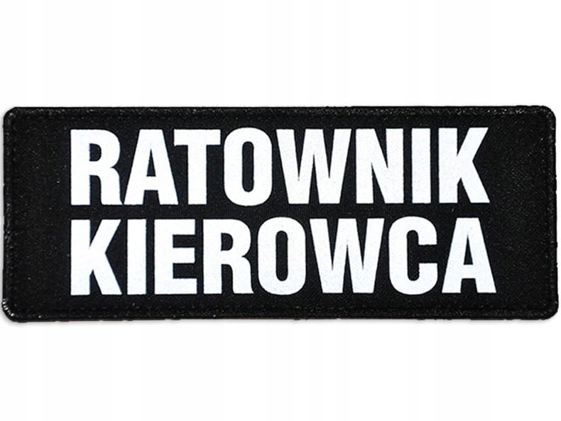 

Emblemat Ratownik Kierowca odblaskowy na rzepie