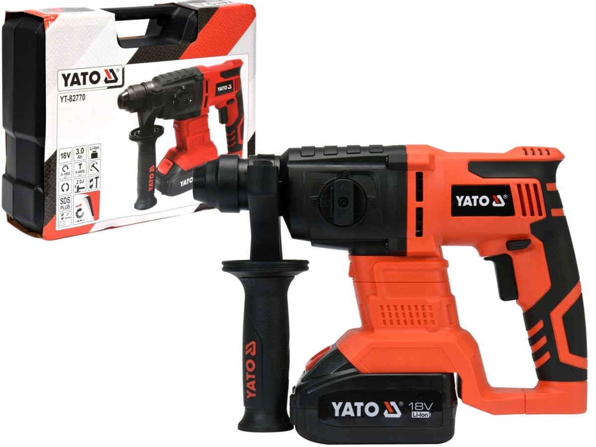 Yato 82770 Młotowiertarka Sds Plus z funkcją podkuwania 18V 3AH walizka