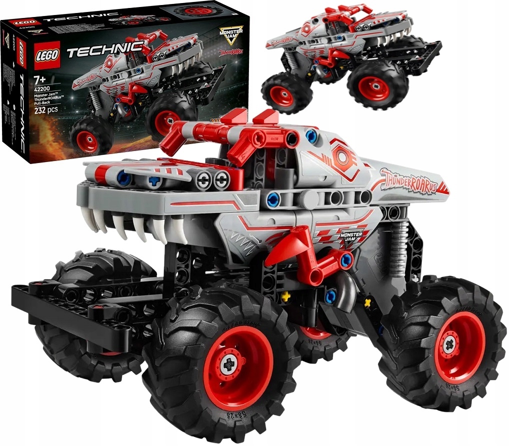 232 dílků stavebnice Lego Technic Monster Jam ThunderROARus 42200
