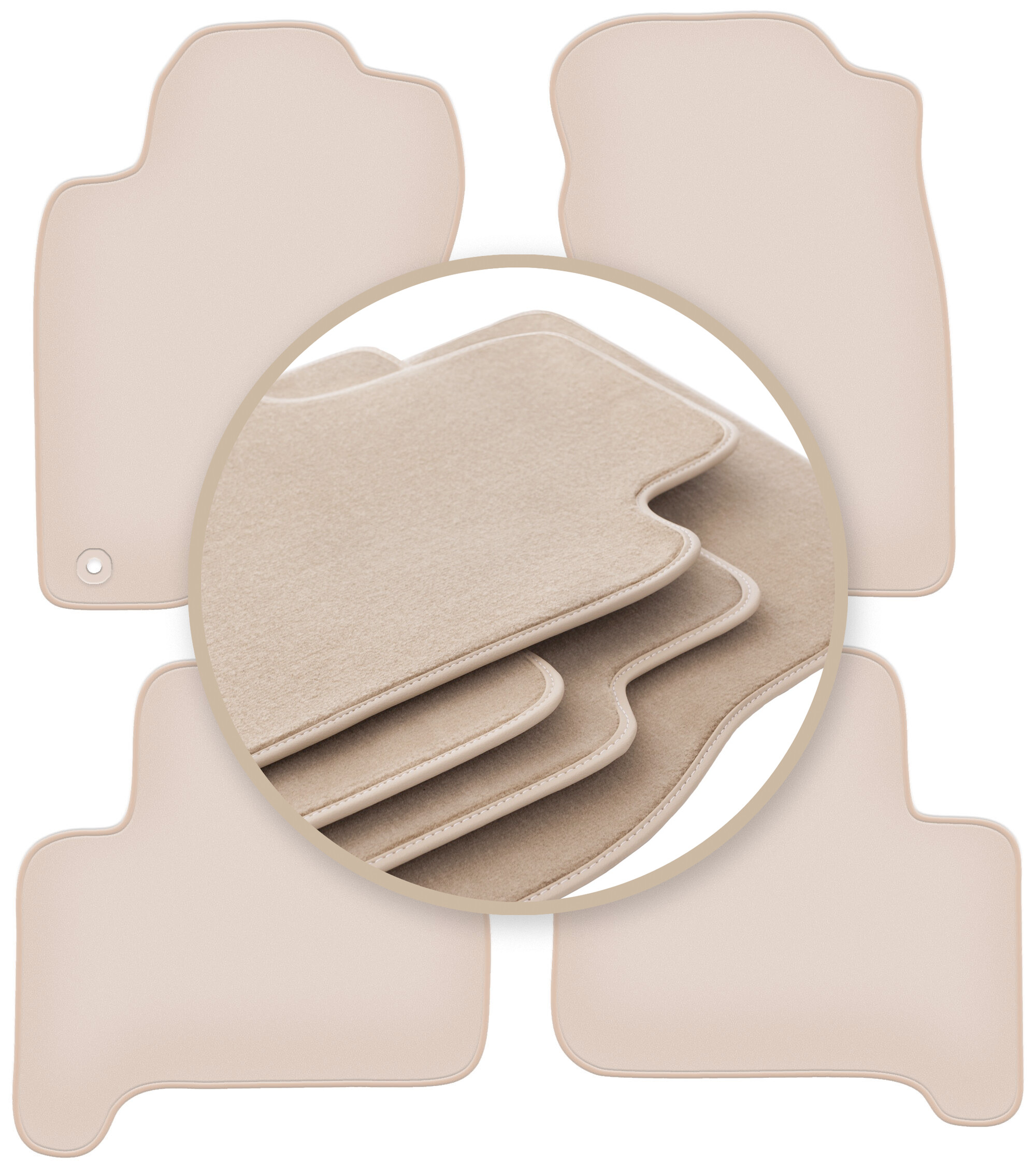 Velúrové koberčeky 10 mm Premium pre: Toyota Land Cruiser J120 5-dverové 2002-2