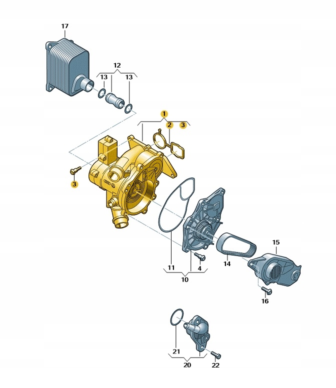 TERMOSTAT Z OBUDOWĄ CUPRA FORMENTOR ORYGINAŁ OE Typ samochodu Samochody osobowe