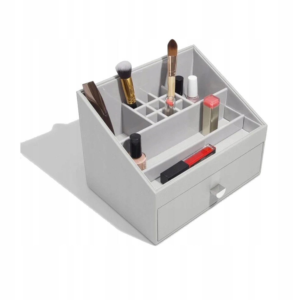 Organizér na kosmetiku s zásuvkou (světle šedý) Classic Stackers