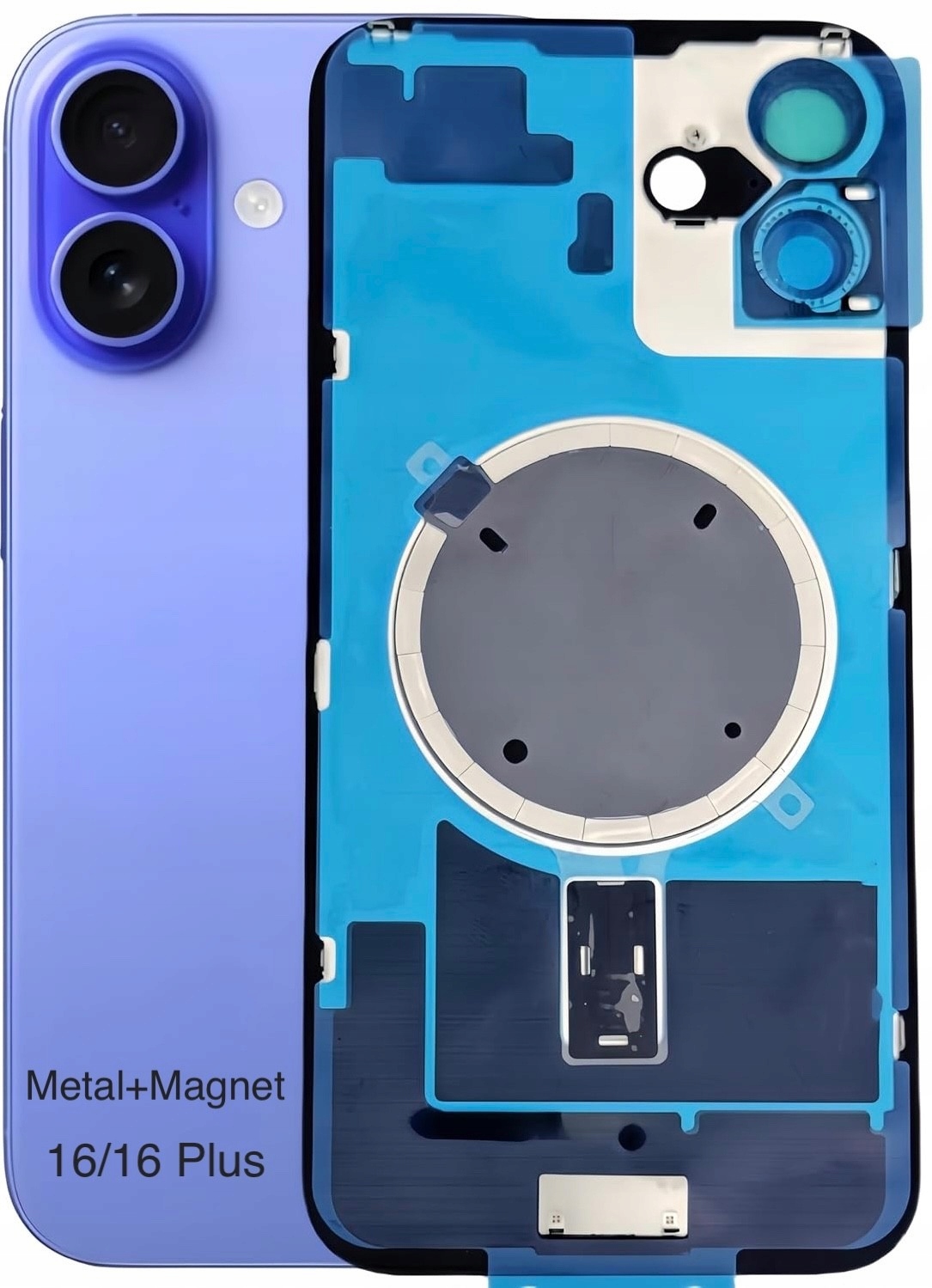 Pełna Obudowa Tył Klapka Iphone 16 Plus Ultramaryna Fiolet Niebieski