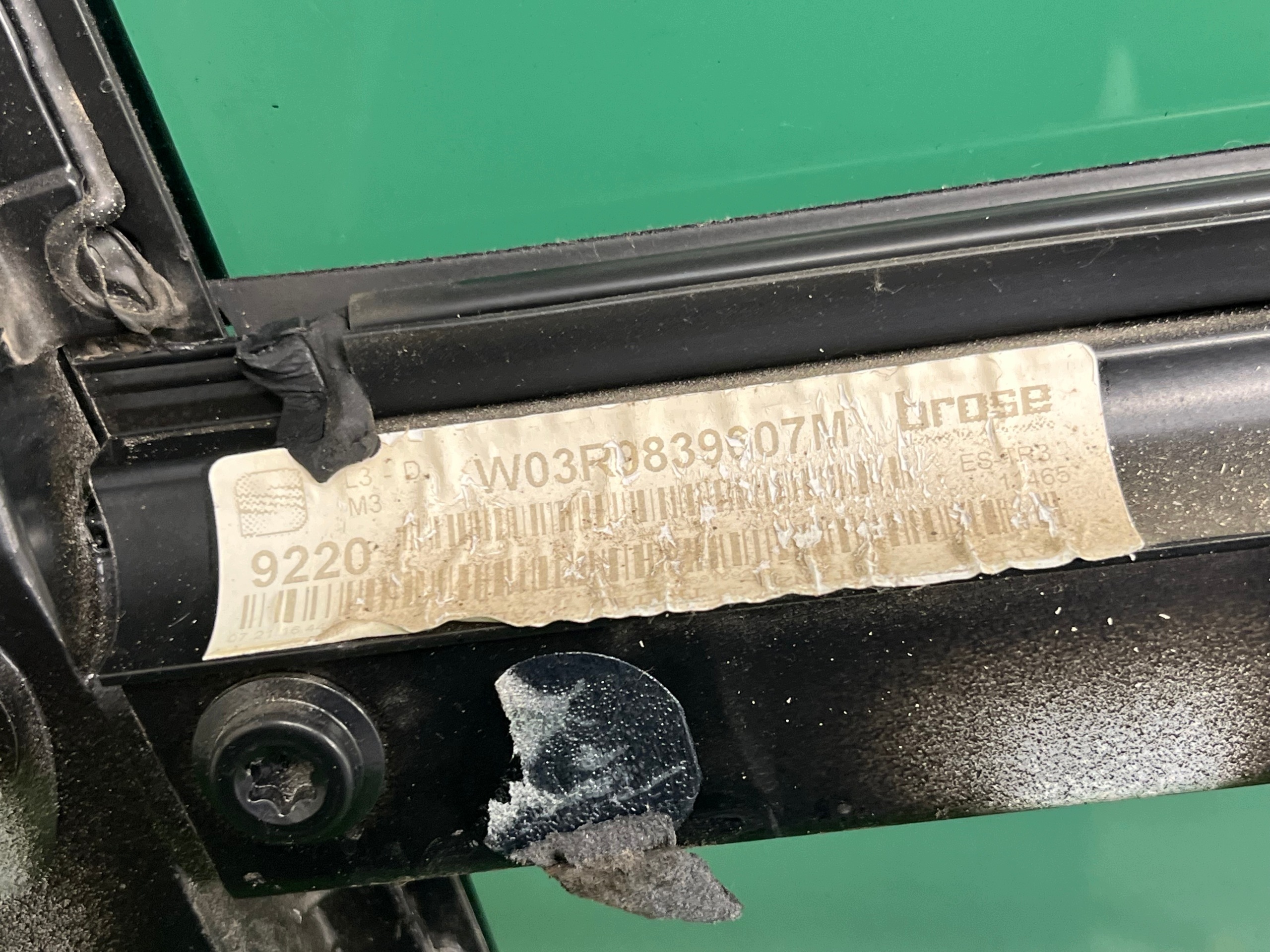 ELE mechanism windows left rear SEAT EXEO 8E0839161C