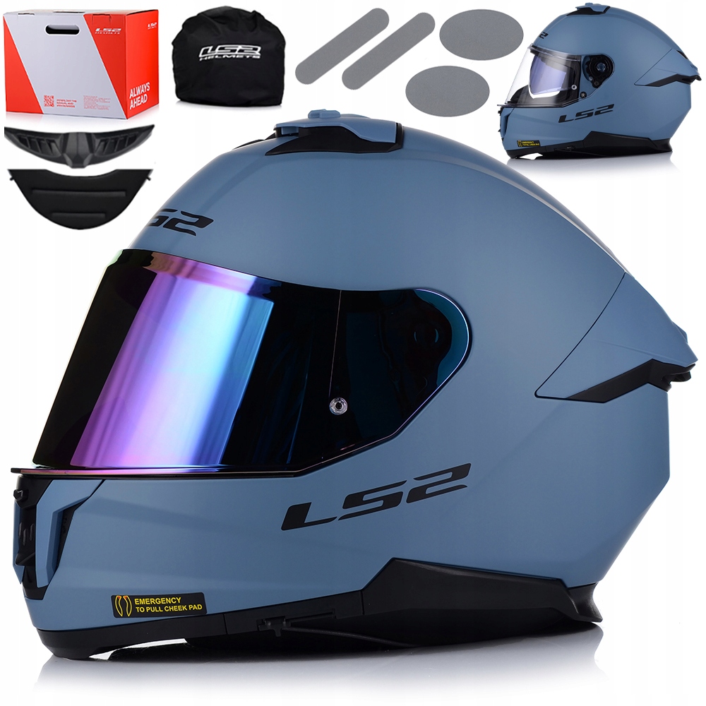 Motocyklová Prilba LS2 FF808 Stream II Misty Matt Dúhové Sklo Blenda