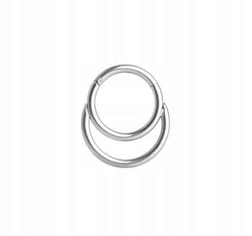 

Kolczyk clicker srebrny Septum Daith 1,2/8