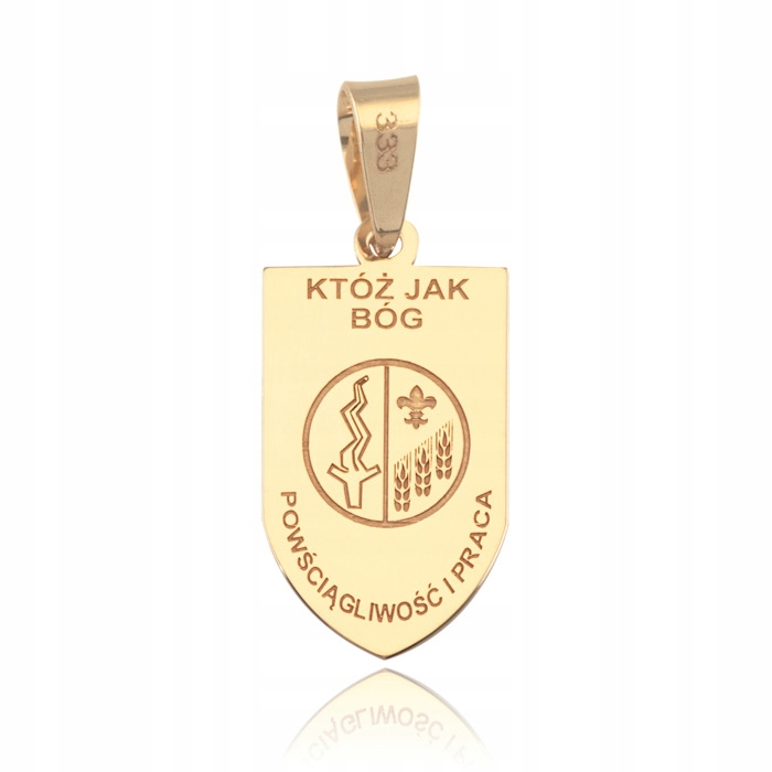 ZŁOTY MEDALIK MICHAŁ ARCHANIOŁ PRÓBY 333 Marka bez marki
