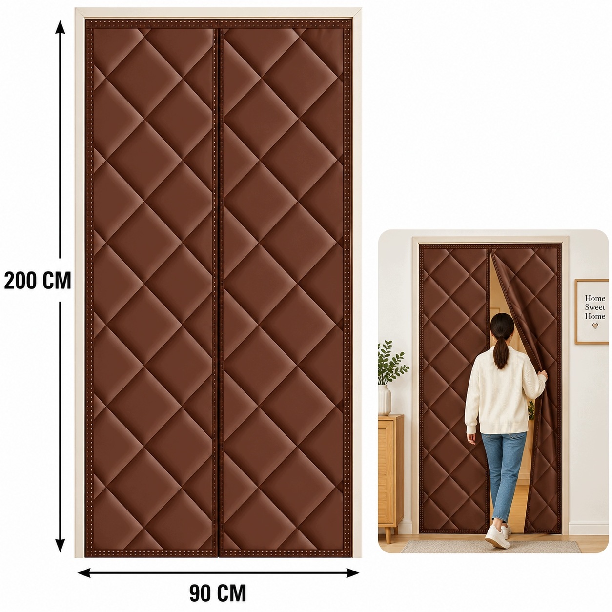 Závěs Na Magnet Pro Dveře 90x200 cm Pevná