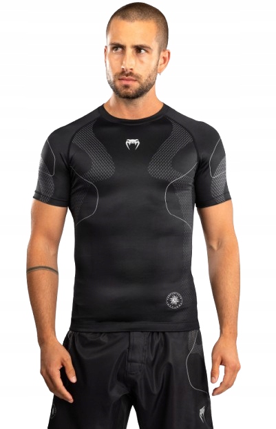 Venum Nexus Rashguard Short Sleeves Krátký rukáv Black/Silver L